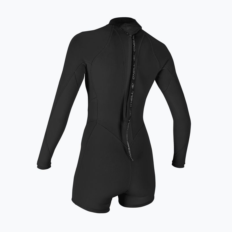 Dámsky plavecký neoprén O'Neill Bahia 2/1 mm Back Zip Spring black/black/black 2