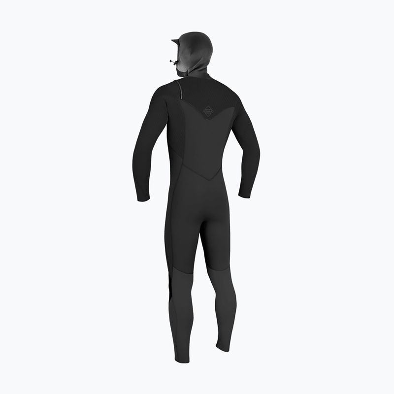 Pánsky plavecký neoprén O'Neill Hyperfreak 4/3+ mm Chest Zip with Hood black/black 2