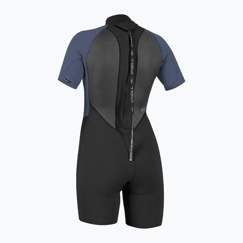 Dámske plavky O'Neill Reactor-2 2mm Back Zip S/S Spring black/mist 2