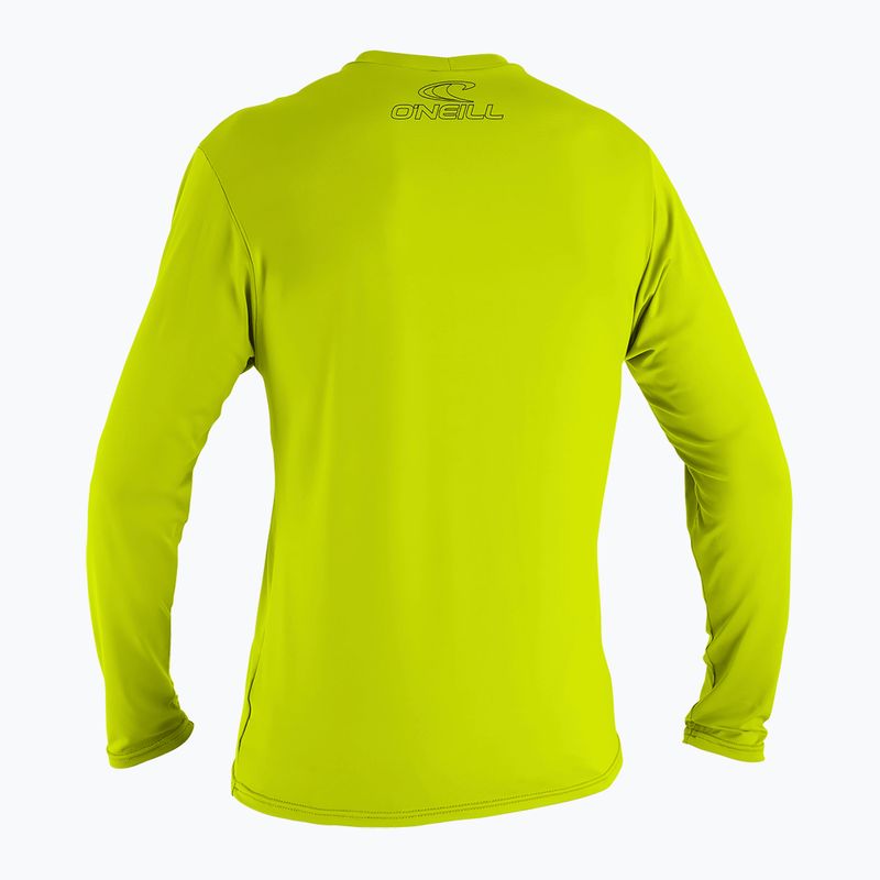 O'Neill Youth Basic Skins Sun Shirt limetkové plávanie s dlhým rukávom 2