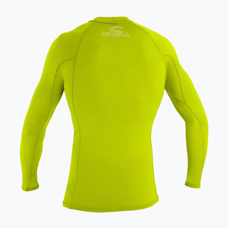 Tričko na plávanie detské O'Neill Basic Skins LS Rash Guard lime 2