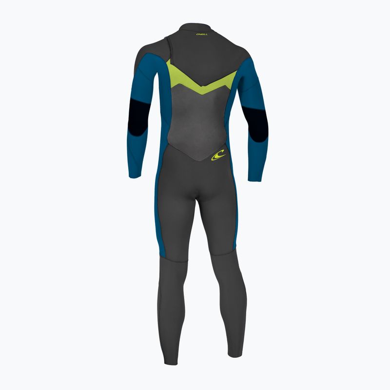 Detský neoprén O'Neill Ninja 4/3 Chest Zip Full black/ ultrablue/ dayglo 2