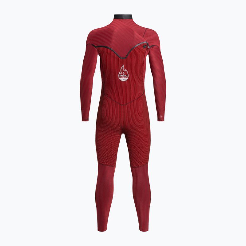 Pánska plavecká pena O'Neill Hyperfreak Fire 4/3+ Chest Zip Full F95 Black-Red 5512 5