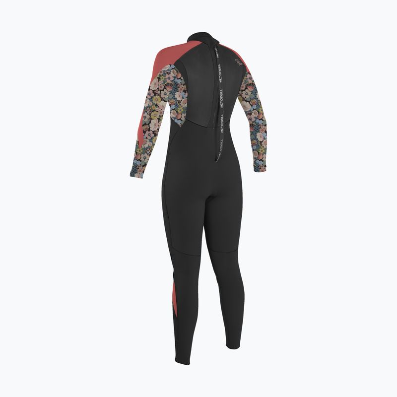 Detský neoprénový oblek O'Neill Girls Epic 4/3 Back Zip Full black/twiggy/tea rose 2