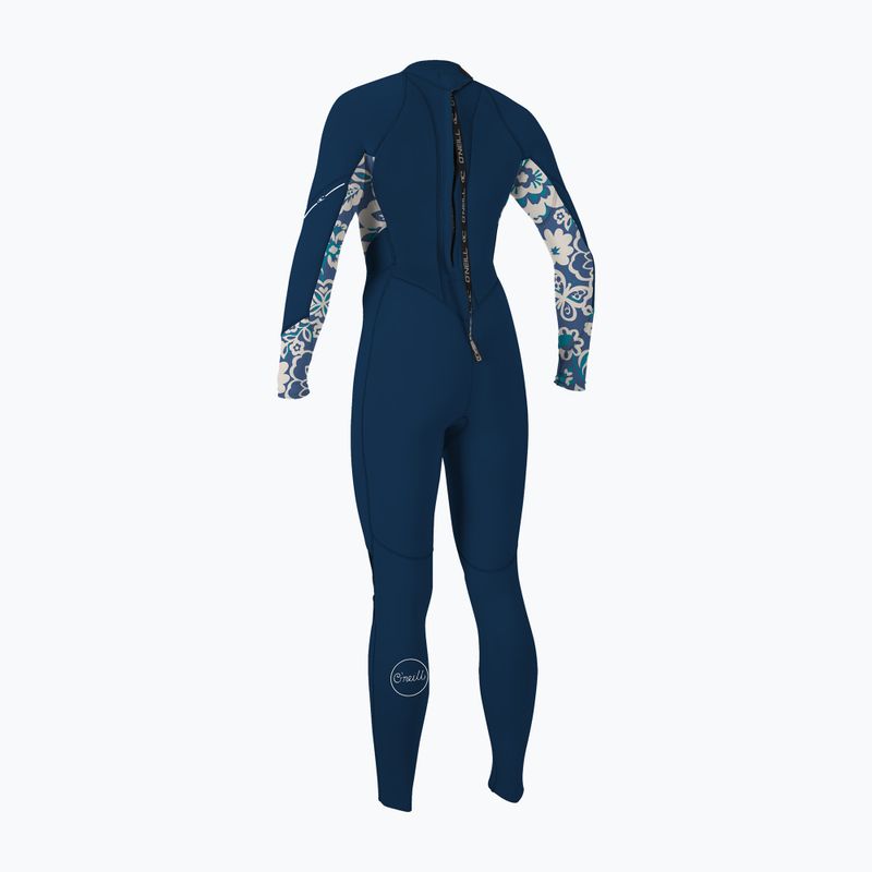 Dámska plavecká pena O'Neill Bahia 3/2 Back Zip Full Frnavy/crisflor/crisflor 2