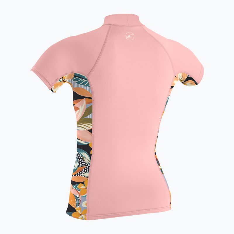Detské plavecké tričko O'Neill  Premium Skins Turtleneck Rash Guard peony/demi floral/peony 2