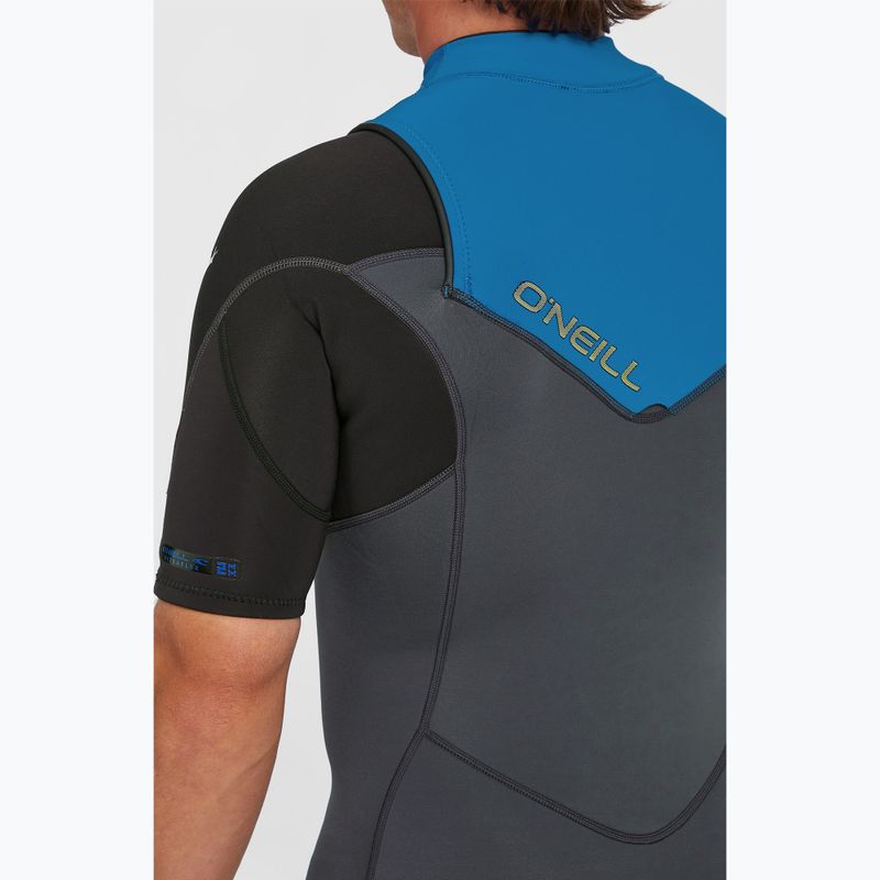 Pánsky plavecký neoprén O'Neill Hammer 2mm Chest Zip SS Spring graphite/black/ocean 7