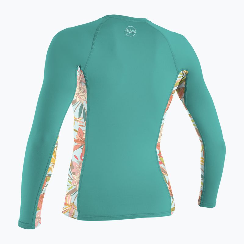Dámske plavecké nohavice s dlhým rukávom O'Neill Side Print Rash Guard canton/dalia 2