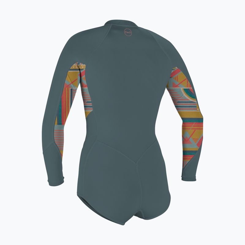 Dámsky plavecký neoprén O'Neill Bahia 2/1 Front Zip Short Spring shade/ arta geo/ shade 2