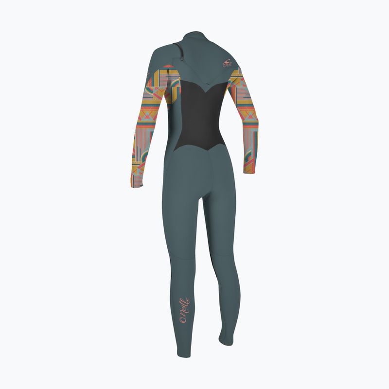 Dámske plavky O'Neill Epic 4/3 Chest Zip Full shade/arta geo 2