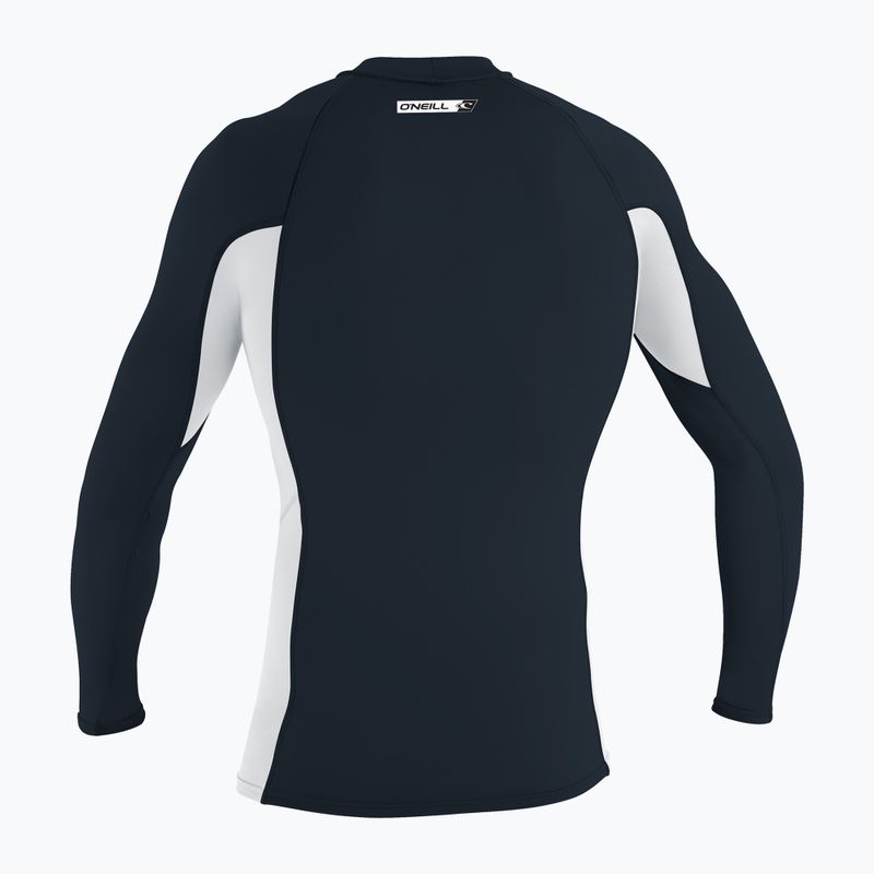 Pánske plavecké tričko Longsleeve O'Neill Premium Skins Rash Guard slate/white/slate 2