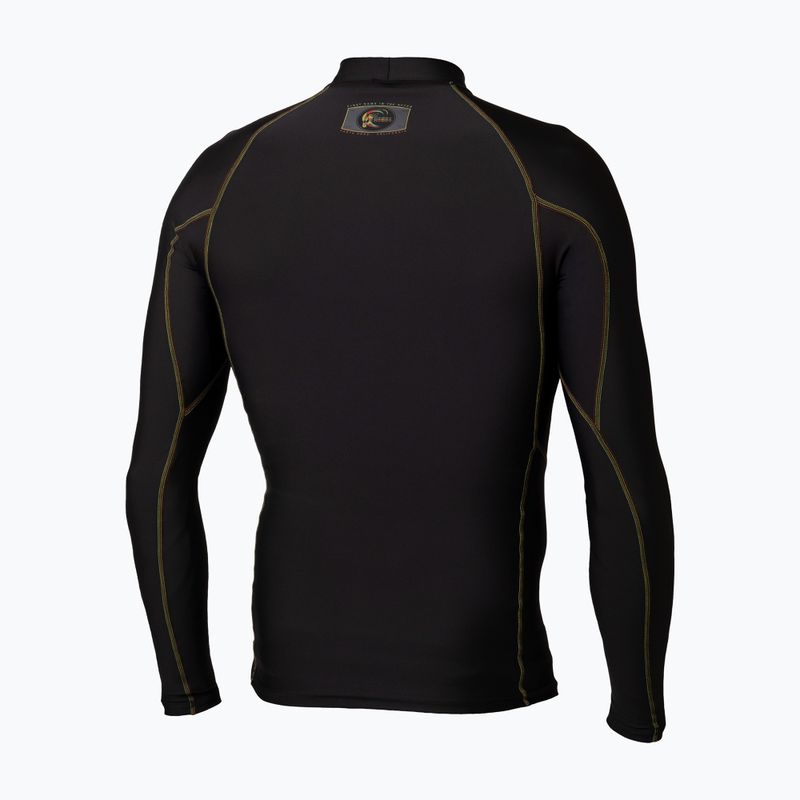 Pánske plavecké tričko longsleeve O'Neill Trvlr Graphic Skins Rash Guard black/black/black:multi(rasta) 2