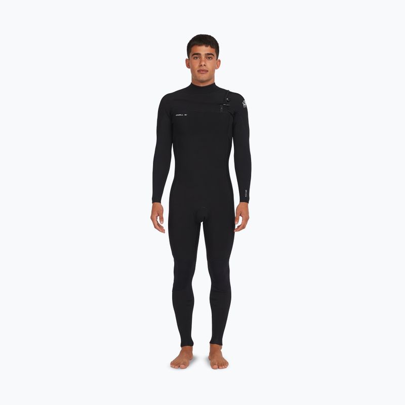 Pánsky plavecký neoprén O'Neill Epic 3/2 Chest Zip Full A05 black/black/black 3