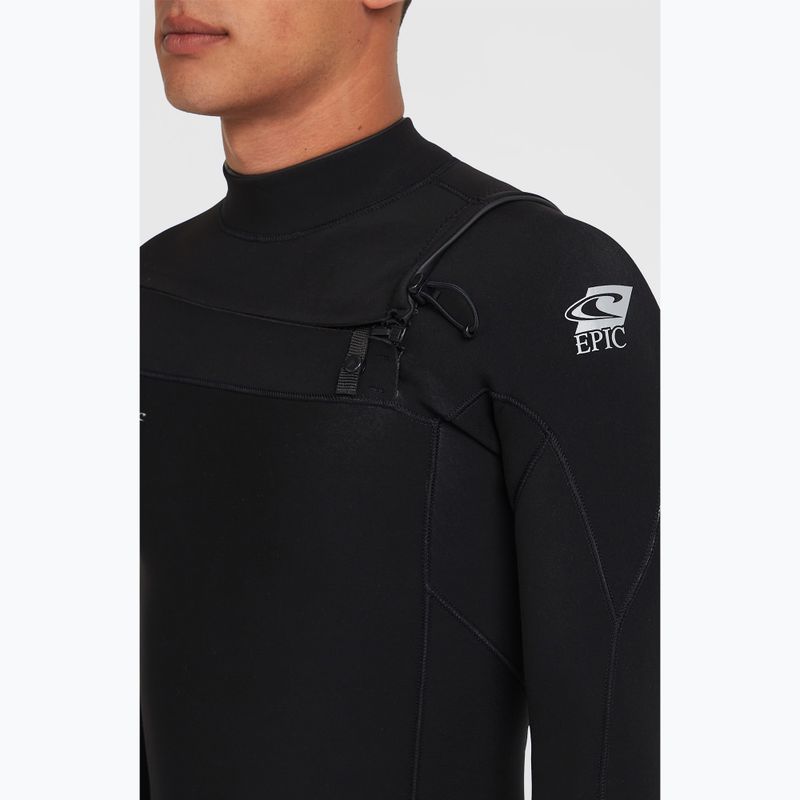 Pánsky plavecký neoprén O'Neill Epic 3/2 Chest Zip Full A05 black/black/black 6