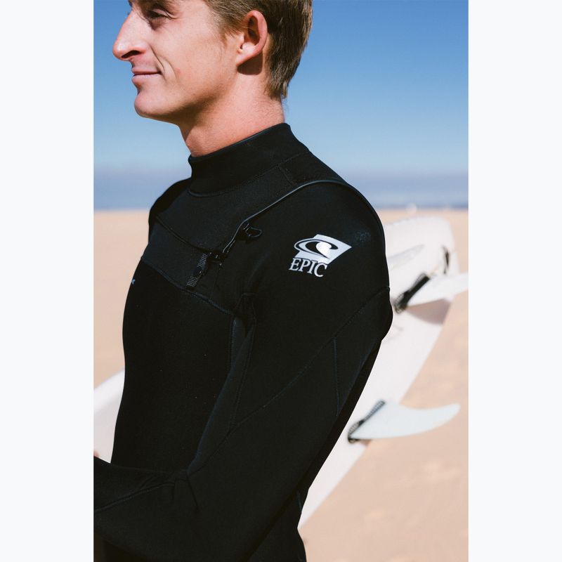 Pánsky plavecký neoprén O'Neill Epic 5/4 Chest Zip Full A05 black/black/black 8