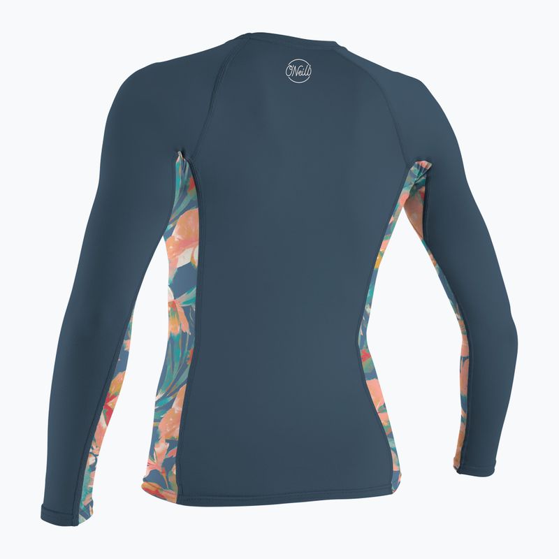Dámske plavecké nohavice s dlhým rukávom O'Neill Side Print Rash Guard copen blue/painted tropics 2