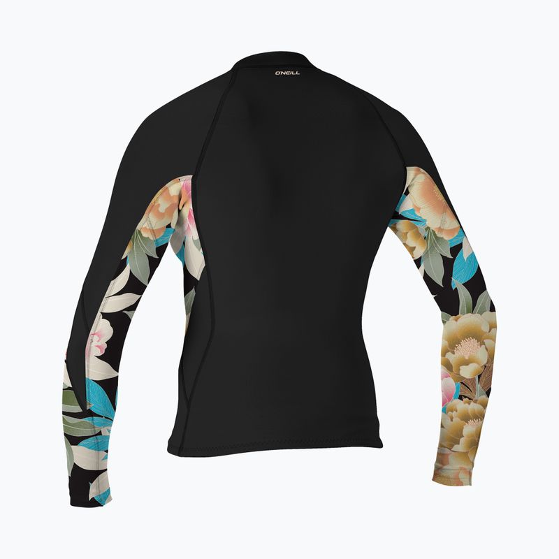 Dámska neoprénová bunda O'Neill Bahia 1/0,5 mm Full-Zip Jacket black/mikah floral/black 2