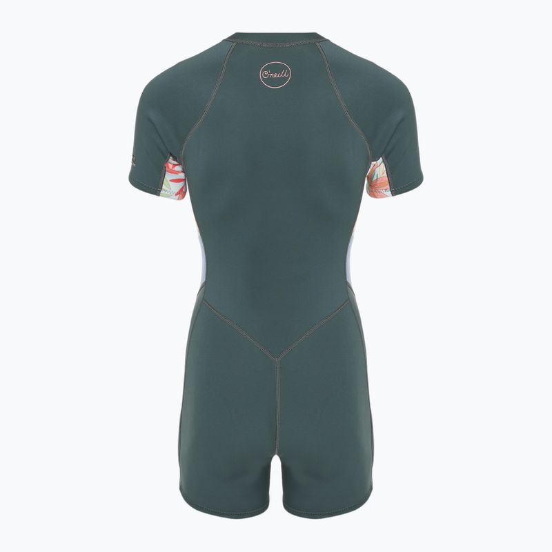 Dámsky plavecký neoprén O'Neill Bahia 2/1 mm Front Zip Spring shade/ arta geo/ shade 2