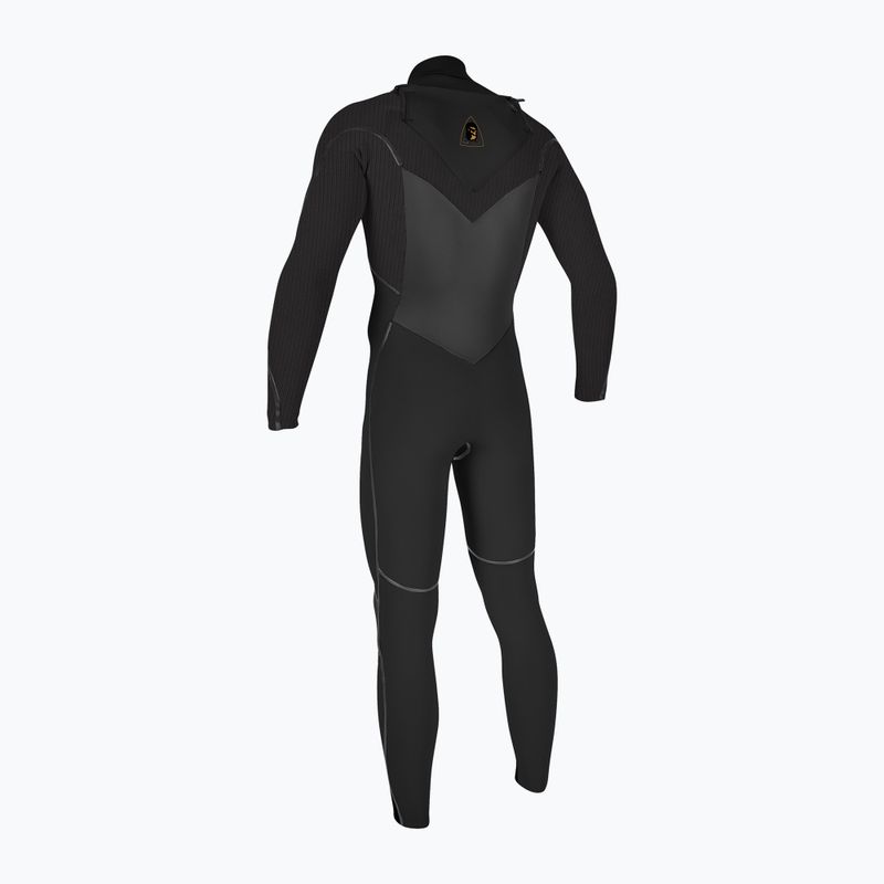 Pánsky plavecký neoprén  O'Neill Mutant Legend 5/4 mm Chest Zip with Hood Full black/tempered steel 2