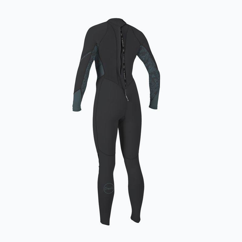 Dámsky plavecký neoprén O'Neill Bahia 3/2 Back Zip Full IT1 tempered steel/shaded island sky/shade 2