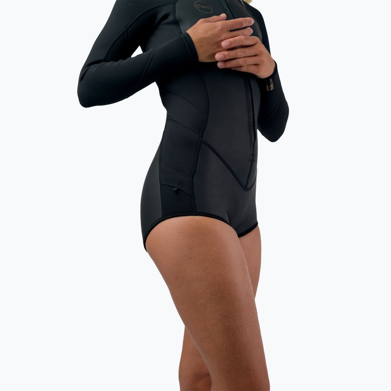 Dámsky plavecký neoprén O'Neill Bahia 2/1 mm Front Zip Short Spring glide black/black 7