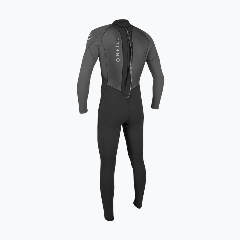 Pánsky plavecký neoprén  O'Neill Reactor-2 3/2 mm Back Zip Full black/graphite 2