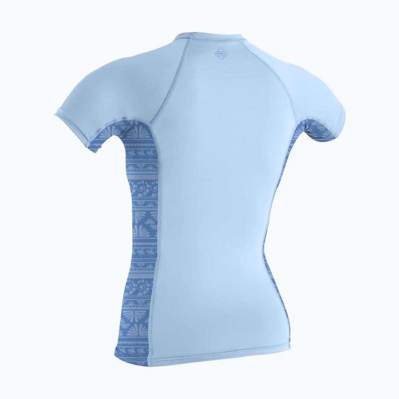 Dámske plavecké tričko O'Neill Hyperfreak Skins Rash Guard chambray blue/surf abstract 2