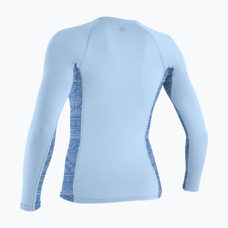 Tričko na plávanie longsleeve O'Neill Hyperfreak Skins Rash Guard chambray blue/surf abstract 2