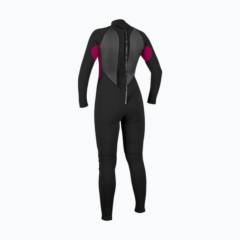 Dámsky plavecký neoprén O'Neill Reactor-2 3/2 Back Zip Full J18 black/punk pink 2