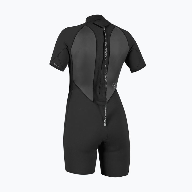Dámsky plavecký neoprén O'Neill Reactor-2 2mm Back Zip SS Spring IS7 black/black 2