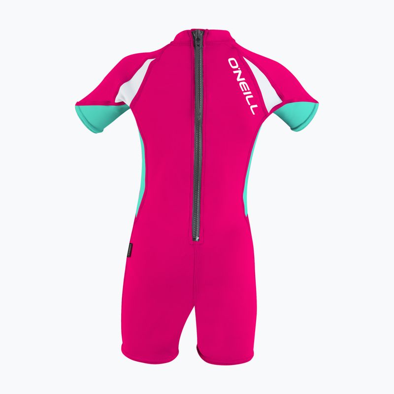 Kombinéza UPF 50+ O'Neill Child Basic Skins UV Spring IT4 watermelon/light aqua/white 2