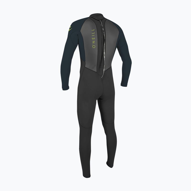 Detský plavecký neoprén O'Neill Youth Reactor-2 3/2 Back Zip Full black/slate 2