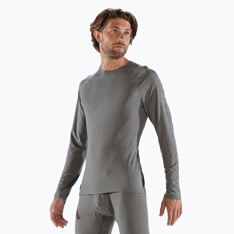 Pánska termoakčná mikina Surfanic Bodyfit Crewneck charcoal 4