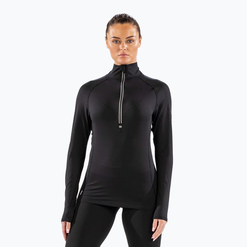 Dámska termoakčná mikina Surfanic Cozy Zip Neck black