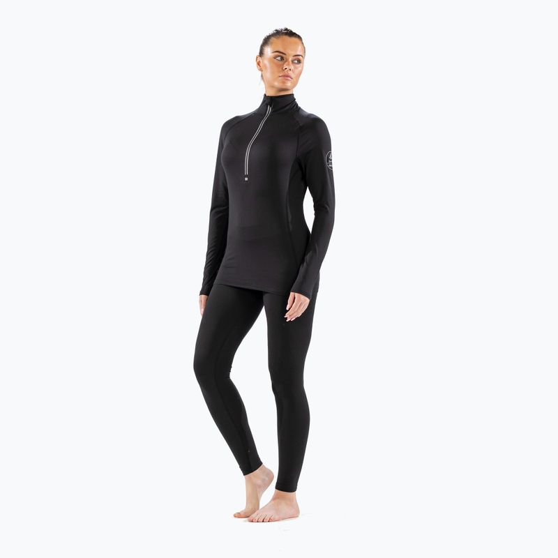 Dámske termo tričko longsleeve Surfanic Cozy Zip Neck black 2