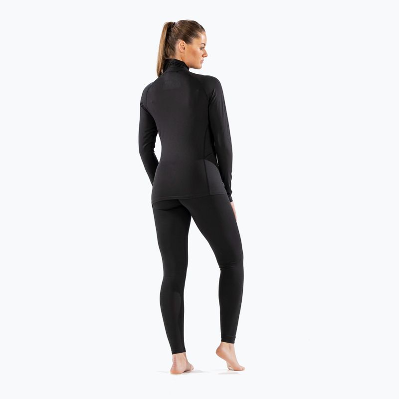Dámske termo tričko longsleeve Surfanic Cozy Zip Neck black 4