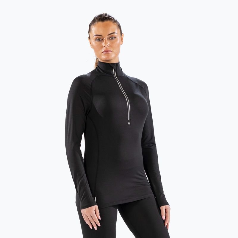 Dámske termo tričko longsleeve Surfanic Cozy Zip Neck black 5