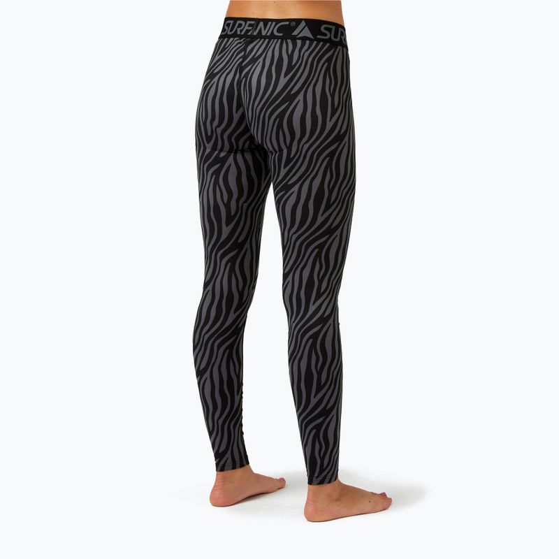 Dámske termo nohavice Surfanic Cozy Limited Edition Long John black zebra 2