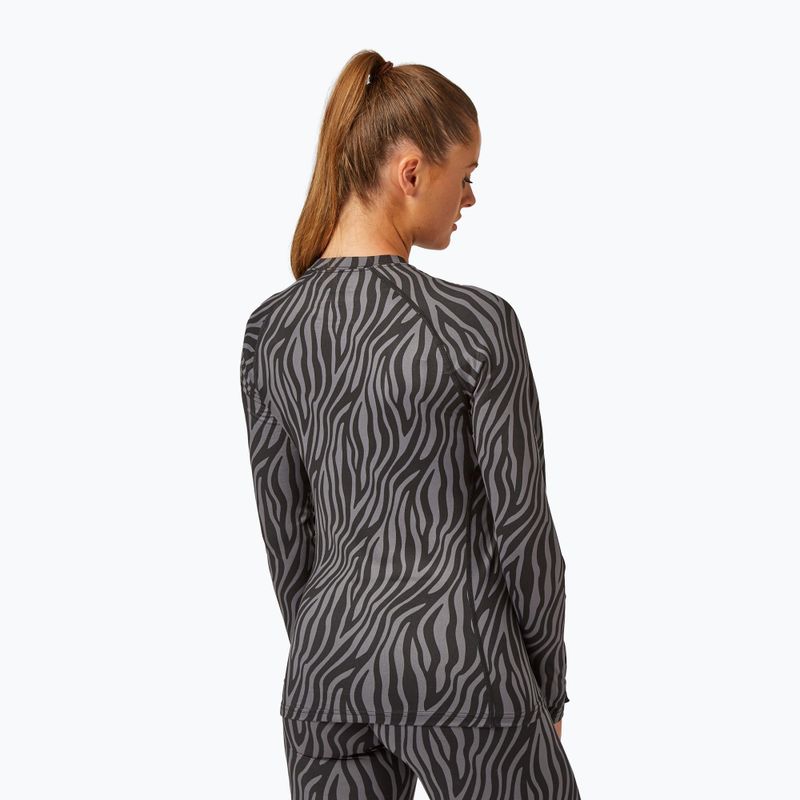 Dámska termoakčná mikina Surfanic Cozy Limited Edition Crew Neck black zebra 3