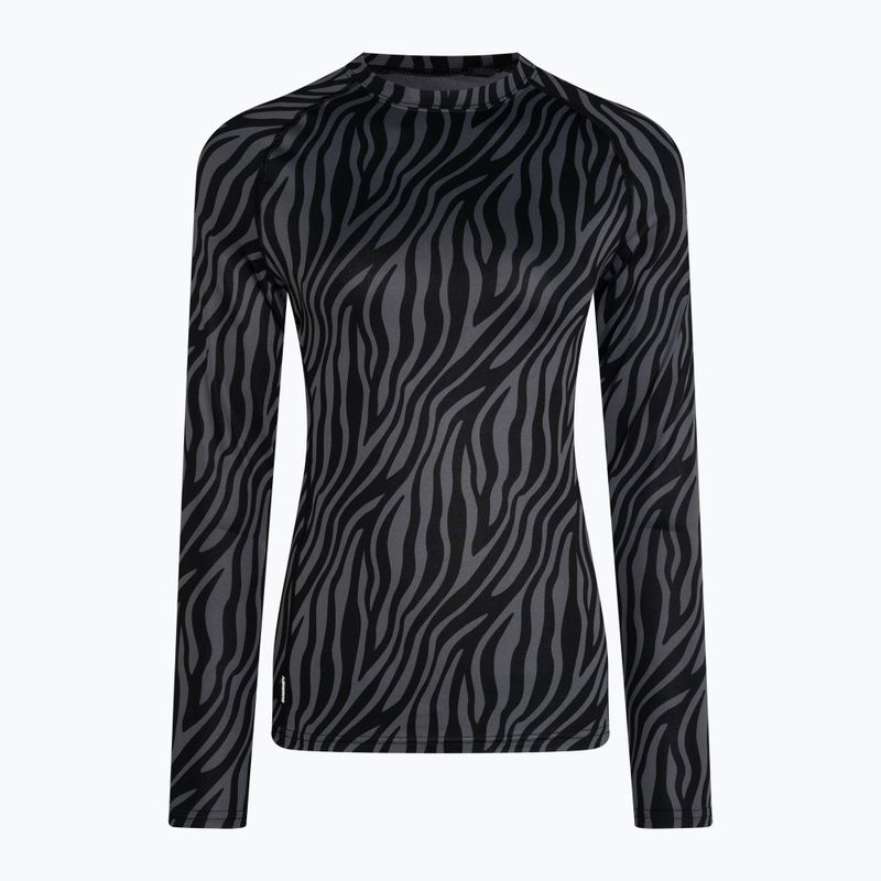 Dámska termoakčná mikina Surfanic Cozy Limited Edition Crew Neck black zebra 4