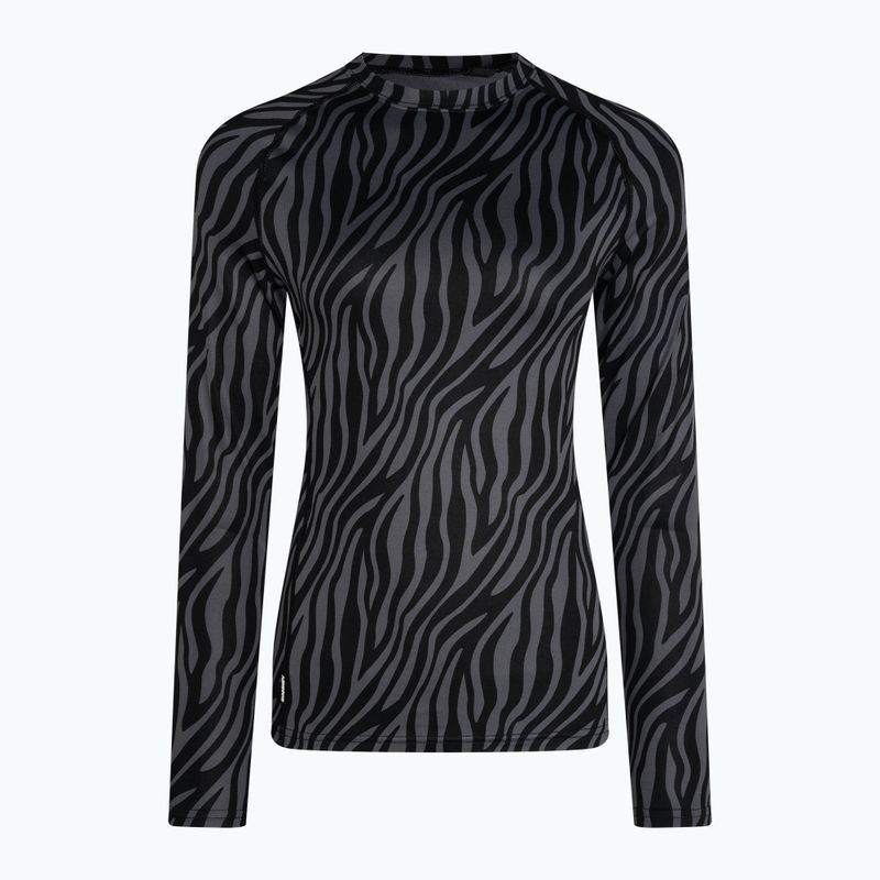 Dámske termoprádlo Surfanic Cozy Limited Edition Crew Neck s dlhým rukávom black zebra 4