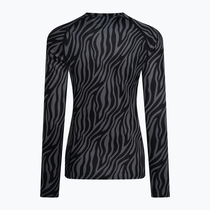 Dámska termoakčná mikina Surfanic Cozy Limited Edition Crew Neck black zebra 5