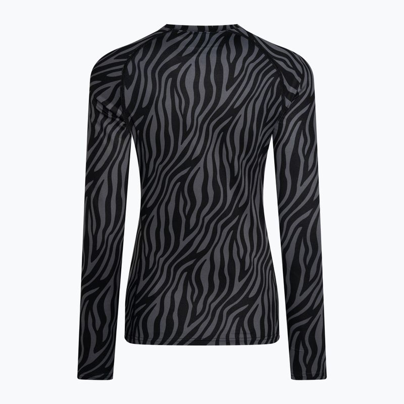 Dámske termoprádlo Surfanic Cozy Limited Edition Crew Neck s dlhým rukávom black zebra 5