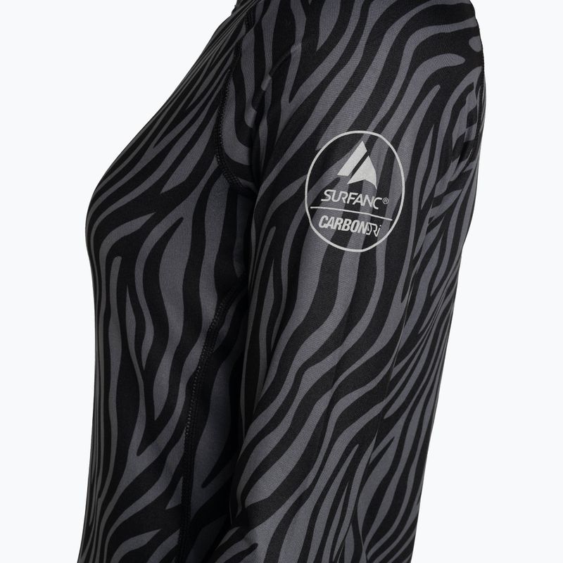 Dámska termoakčná mikina Surfanic Cozy Limited Edition Crew Neck black zebra 7