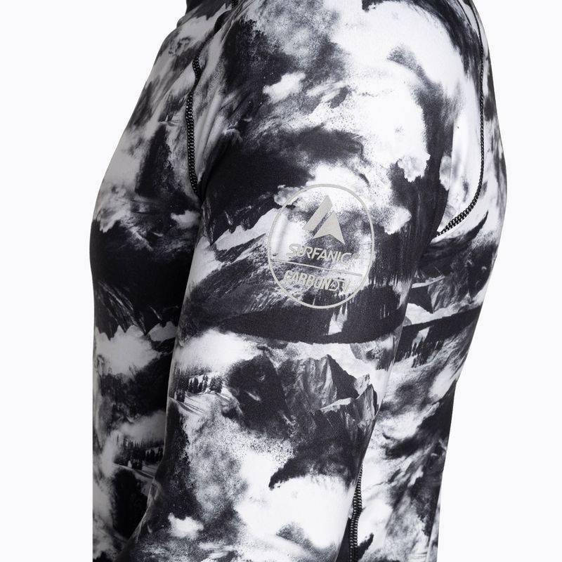 Pánske termoprádlo s dlhým rukávom Surfanic Bodyfit Limited Edition Crew Neck white out print 6