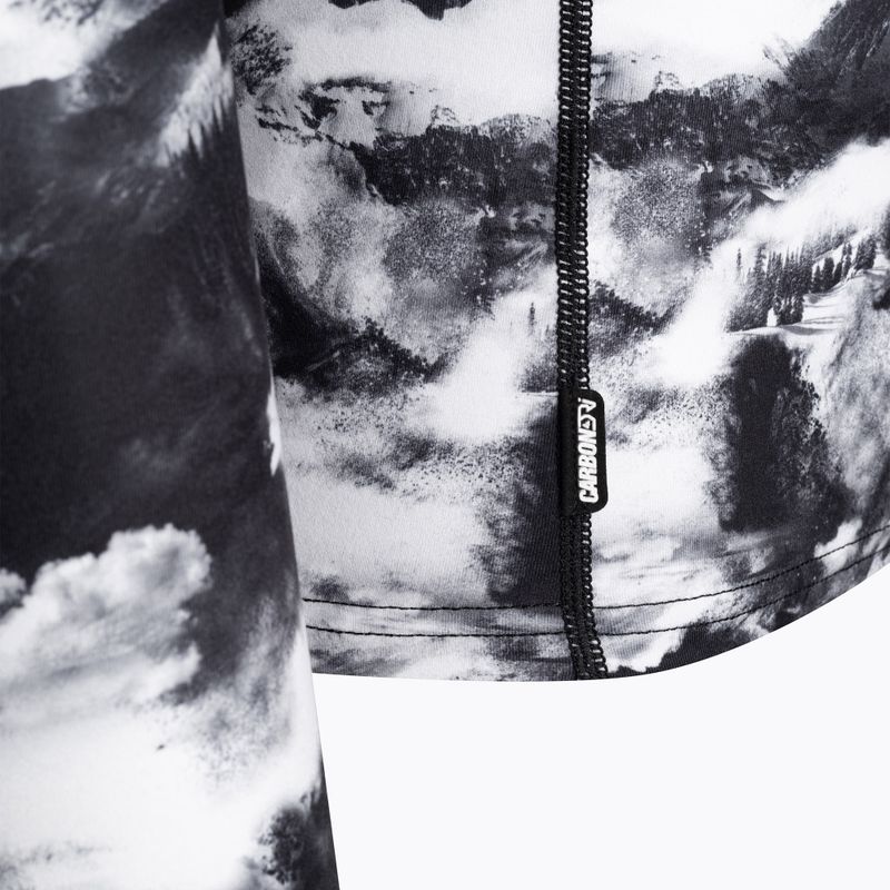 Pánske termoprádlo s dlhým rukávom Surfanic Bodyfit Limited Edition Crew Neck white out print 7