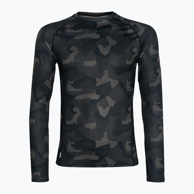 Pánska termoakčná mikina Surfanic Bodyfit Limited Edition Crew Neck forest geo camo 4