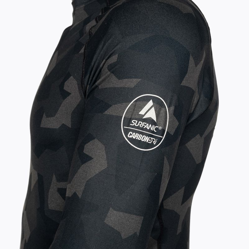 Pánska termoakčná mikina Surfanic Bodyfit Limited Edition Crew Neck forest geo camo 6