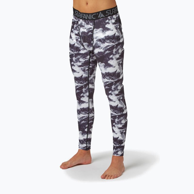 Pánske termo nohavice Surfanic Bodyfit Limited Edition Long John white out print