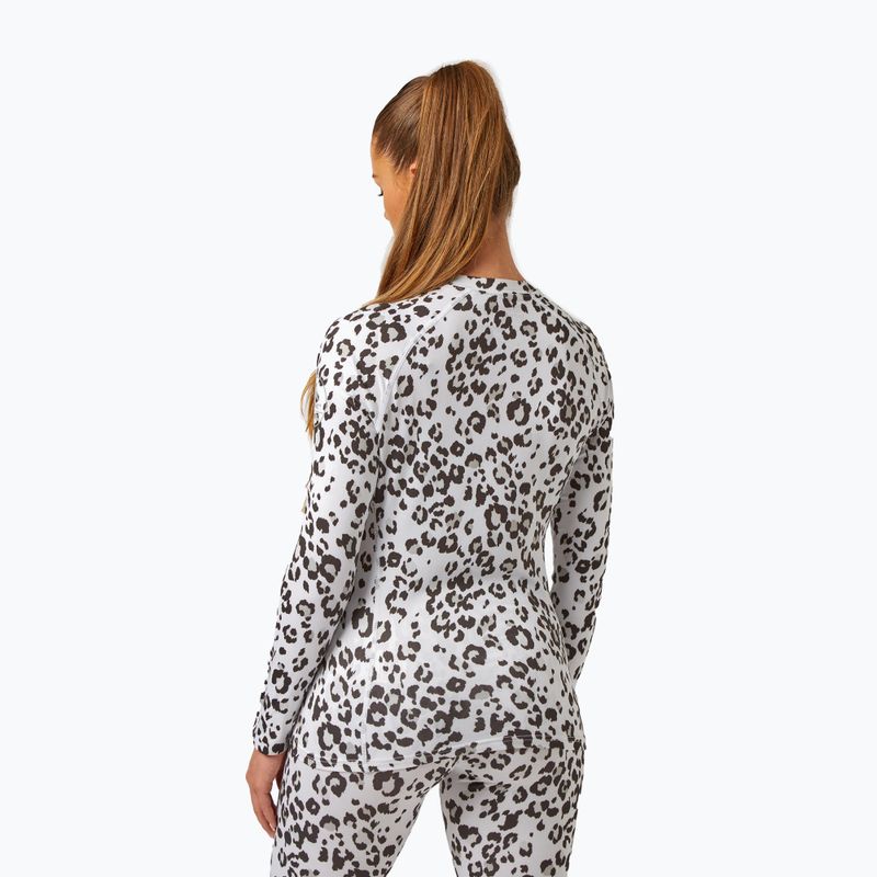 Dámske termoprádlo Surfanic Cozy Limited Edition s dlhým rukávom Crew Neck snow leopard 3